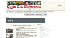 Desktop Screenshot of guidedesdemarches.com