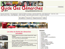 Tablet Screenshot of guidedesdemarches.com